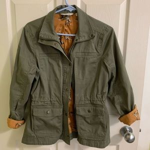 LL Bean Flannel Lined Utility Coat - Women’s XS